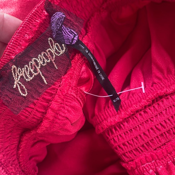 Free People Red Look Into the Sun Maxi Dress - Picture 9 of 9